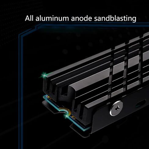 مبدد حرارة M.2 NVMe لـ 2280 SSD، مبرد مزدوج الجوانب مصنوع من سبائك الألومنيوم مع 3 وسادات حرارية in Kuwait