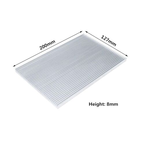 200x127x8 مللي متر مشعاع ألومنيوم المبرد بالوعة الحرارة برودة لرقاقة LED تبديد الإلكترونية التبريد in Kuwait