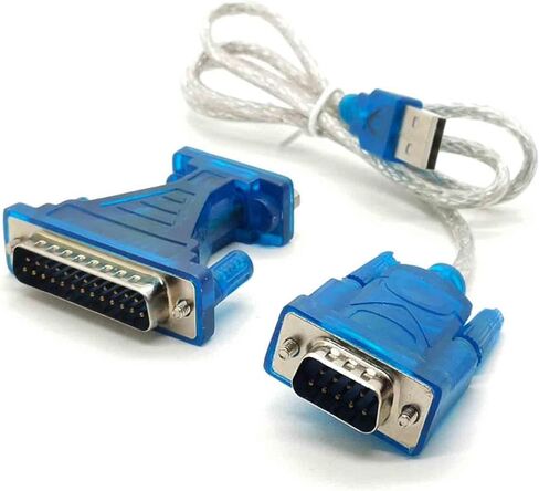 المسلسل DB9 ذكر إلى المنفذ التسلسلي DB25 إلى USB RS232 محول كابل 1M in Kuwait