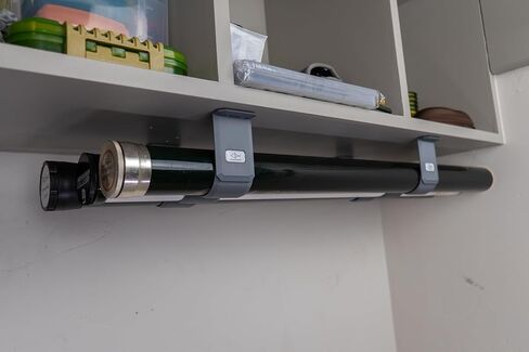 حامل أنبوب Fly Rod – أسفل الرف والسقف | يحمل 3 أنابيب قضيب الطيران | PETG، صنع في الولايات المتحدة الأمريكية | يناسب أنابيب القضبان الصلبة والقماش القياسية مقاس 2 بوصة والكبيرة 2.5 بوصة (3) in Kuwait