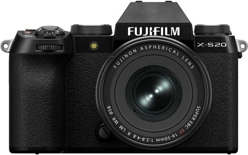 كاميرا Fujifilm X-S20 احترافية رقمية مدمجة بدون مرآة مع عدسة XF16-50mm F2.8-4.8 R LM WR باللون الأسود، حزمة مع بطاقة ذاكرة سعة 64 جيجابايت + حامل ثلاثي القوائم لمدونات الفيديو + حقيبة + طقم تنظيف العدسات الخضراء + المزيد من الملحقات in Kuwait