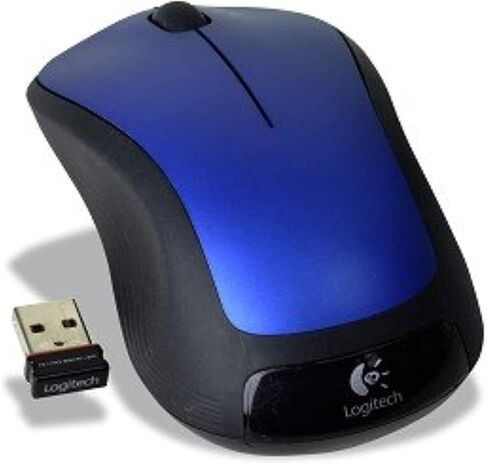 Logitech M310 3-Button Wireless USB Laser Scroll Mouse w/Nano Transceiver (Blue/Black) in Kuwait