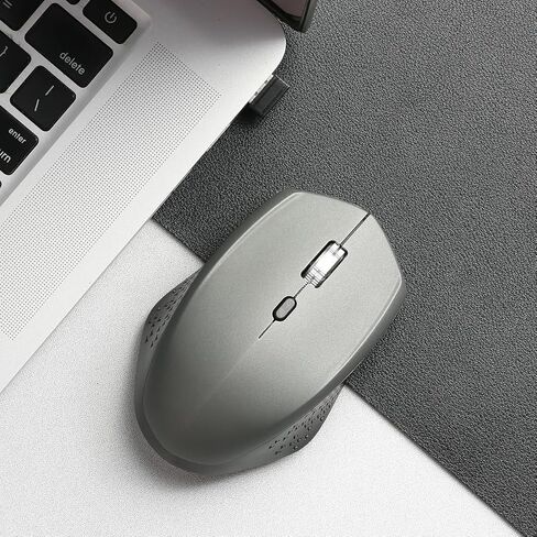 ماوس لاسلكي، ماوس 2.7 جيجا يعمل بالبطارية أحادي الوضع مع مستقبل USB، تصميم مريح، مناسب للاستخدام المكتبي والترفيهي، متوافق مع أجهزة الكمبيوتر المحمولة وأجهزة الكمبيوتر المكتبية in Kuwait