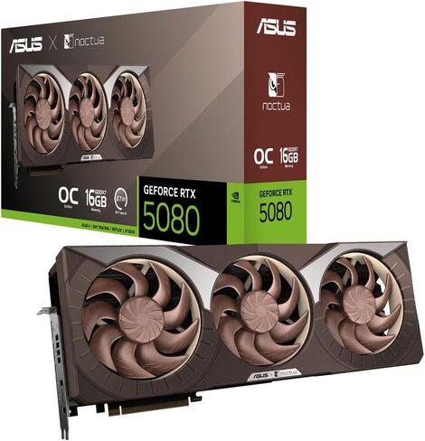 ASUS GEFORCE RTX 5080 NOCTUA Edition 16GB GDDR7 RTX5080-O16G-NOCTUA Domestic Authorized Dealer in Kuwait