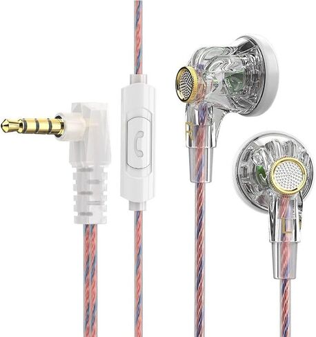 Wired Gaming Earbuds with Microphone, Japan Tuning Tech, Deep Bass & HiFi Sound, Professional Noise Cancelling in-Ear Headphones for Gaming, Music & Calls(3.5mm) Black in Kuwait