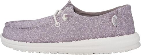 Hey Dude Kids Wendy Metallic Sparkle (Little Kid/Big Kid) - Loafers for Kids - Textile Upper and Lining in Saudi Arabia