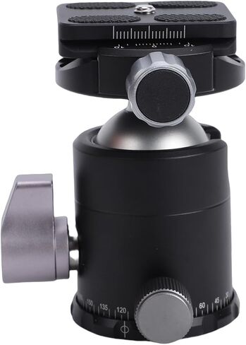 Sorandy 36mm Camera Tripod Ball Head, Aluminum Alloy Panoramic Ball Head, 1/4 Inch Plate with 360 Rotation for DSLR Camera Monopod Tripod in Kuwait