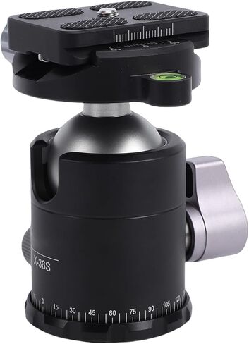 Sorandy 36mm Camera Tripod Ball Head, Aluminum Alloy Panoramic Ball Head, 1/4 Inch Plate with 360 Rotation for DSLR Camera Monopod Tripod in Kuwait