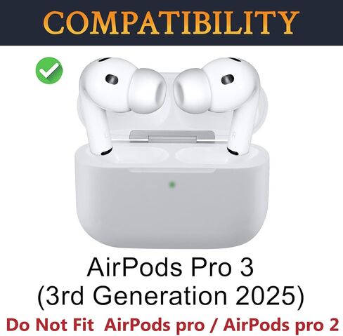 SOULWIT 5 Pairs Silicone Eartips for AirPods Pro 3 (3rd Generation 2025), Pro3 Replacement Earbud Ear Tips with Cleaning Kit (White/Assorted) in Kuwait