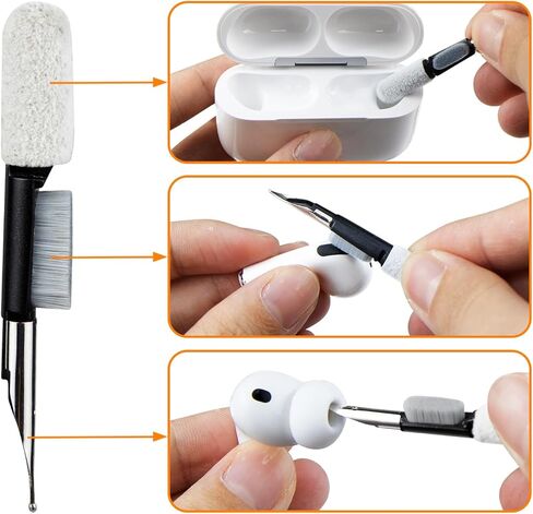 SOULWIT 5 Pairs Silicone Eartips for AirPods Pro 3 (3rd Generation 2025), Pro3 Replacement Earbud Ear Tips with Cleaning Kit (White/Assorted) in Kuwait