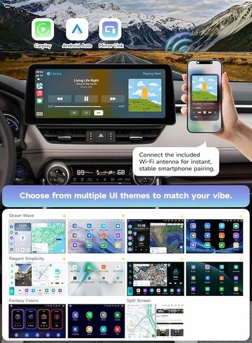 Roadanvi Android 14 6G+128G 12.3" Car Stereo for Toyota RAV4 2019-2022 Wireless Carplay Android Auto Car Radio Bluetooth 5.2 Head Unit QLED 1920x720 Touch Screen DTS GPS Navigation, X14 Series in Kuwait
