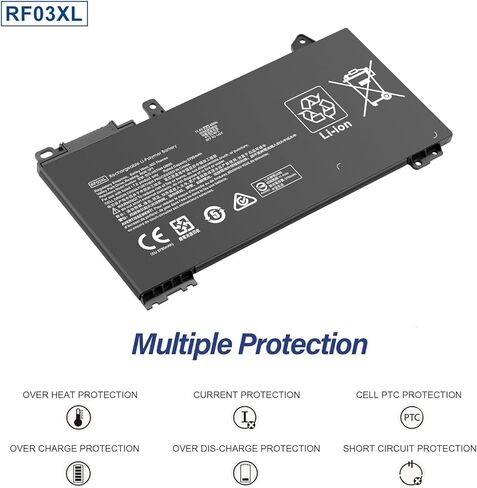 ALIPOWER RF03XL Laptop Battery Replacement for HP HP ProBook 430 440 445 450 455,455R G6 G7 ZHAN 66 Pro 13 14 15 G2 Serie L84354-005 L83685-AC1 HSTNN-OB1Q HSTNN-DB1Q HSTNN-DBN 9A HSTNN N-UB7R in Kuwait