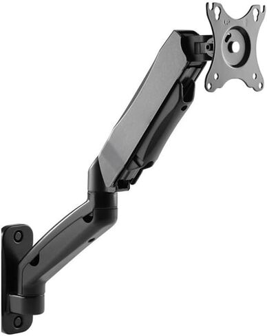 Fully Adjustable Gas Spring Monitor Mount Holds 2.2-19.8Lbs, Wall Mounted Single Monitor Arm for Max 32 Inch Screens, 75X75Mm/100X100Mm, Black Monitors Arm in Kuwait