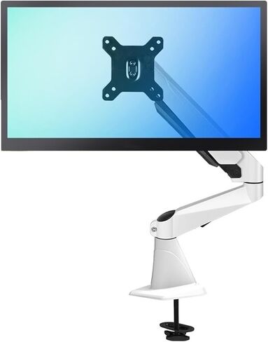 Monitor Arms Single Monitor Mount, Gas Spring Arm Desk with Clamp, Fully Adjustable Fits 15-27 Inch Screens, Holds Up to 17.6 Lbs Desk Accessories,Black in Kuwait
