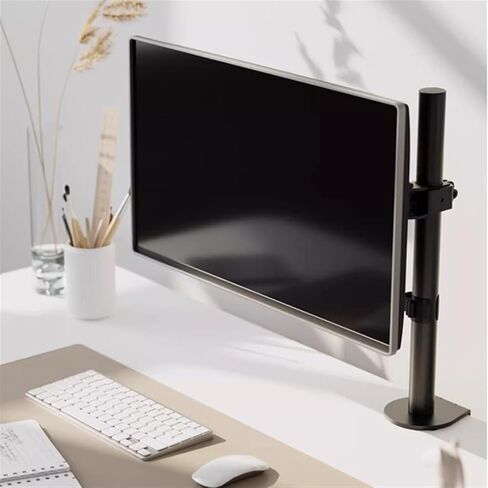 Monitor Arms Single Monitor Mount for 13–32" Screens Up to 17.6 Lbs, Adjustable Arm Full Motion with C-Clamp & Grommet Base, Max 100X100Mm Desk Accessories in Kuwait
