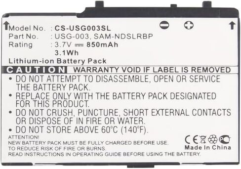 ALLC بطارية بديلة لنينتندو DS، DS Lite، C/USG-A-BP-EUR، SAM-NDSLRBP، USG-001، USG-003، 850 مللي أمبير في الساعة in Kuwait