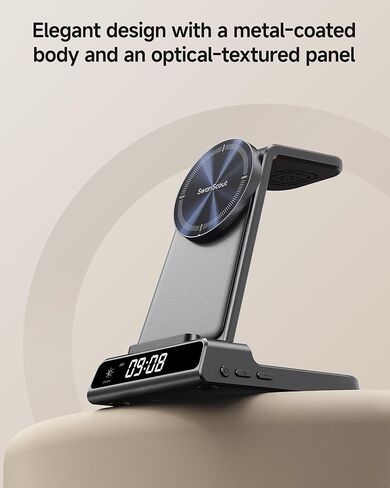 Magnetic Charger for Samsung S26 Ultra, Wireless Charging Station for Galaxy S26/S25/S24/S23 Series, Z Fold/Z Flip Series, for Galaxy Watch 8/8 Classic/Ultra/7/6/5, Galaxy Buds 3 Pro/3 (No Adapter) in Kuwait