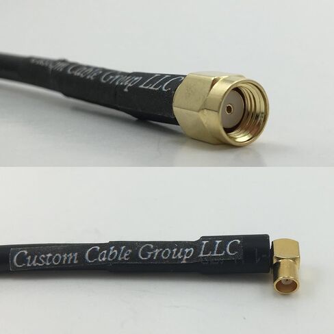 6 inch RG174 RP-SMA MALE to MCX FEMALE ANGLE Pigtail Jumper RF coaxial cable 50ohm Quick USA Shipping in Kuwait