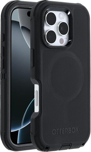 OtterBox Defender MagSafe iPhone 16 Pro Case, Black, US Military MIL Standard in Kuwait