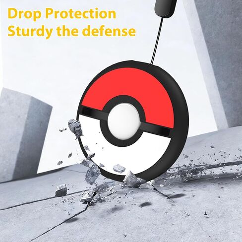 حافظة سيليكون لهاتف Poke Go Plus + (2023)، حافظة Go Plus Plus مع حزام، حافظة واقية ناعمة مقاومة للصدمات ومقاومة للخدش (أسود) in Kuwait