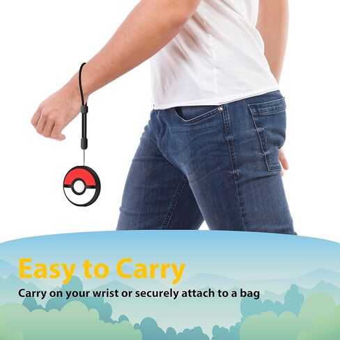 حافظة سيليكون لهاتف Poke Go Plus + (2023)، حافظة Go Plus Plus مع حزام، حافظة واقية ناعمة مقاومة للصدمات ومقاومة للخدش (أسود) in Kuwait