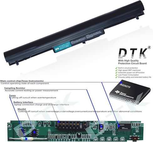 DTK Laptop Battery VK04 Replacement for HP Pavilion Sleekbook H4Q45AA /HSTNN-YB4D /15-b000 Pavilion Ultrabook 14-b000 Serie [14.4V 2600mAh] in Kuwait