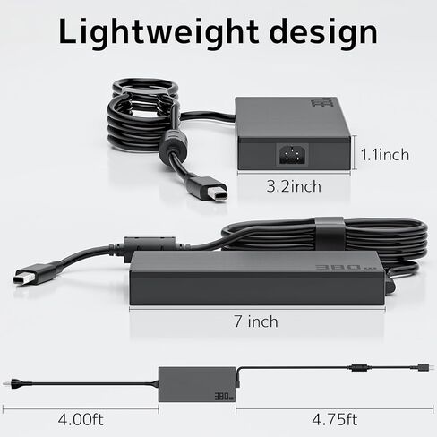 380W 280W Laptop Charger Replacement for Asus ROG Strix G16 G18 2025 G615LW G815 G815LP Ultra 9 Scar 18 16 G835 G635 Tuf Gaming F16 RTX 5080 5070 5090 Power Supply ADP-380AB B 20V 19A AC Adapter Cord in Kuwait