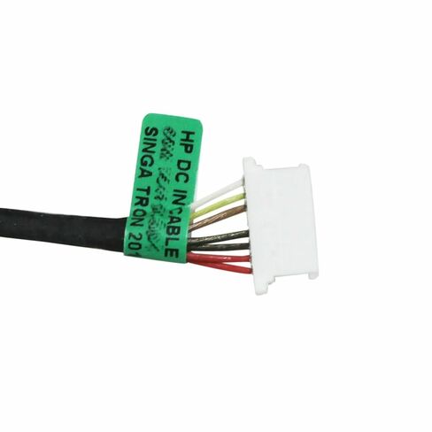 تيار مستمر في كابل مقبس الطاقة ل HP بافيليون 17-x000 17-x005cy 17-x017cy 17-x027cl 17-x040ds 17t-x100 17-x108cy 17-x127cl 17-x137cl 17-x173dx محمول شحن ميناء المكونات في المقبس موصل تسخير الأسلاك جديد in Kuwait
