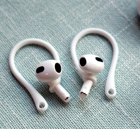 A-Focus 8 Pairs Ear Hooks for AirPods 4 3 2 1, Anti-Slip, Ergonomic Design, Clip Ergonomic Design Sport Accessories Compatible with AirPods Pro 2nd 1st Black White Pink Purple Red Green Gray Blue in Kuwait
