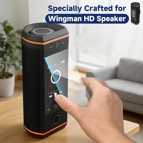 Xxerciz Screen Protector for Bushnell Golf Wingman HD GPS Speaker, 2-Pack Tempered Glass Film with Easy Installation, Anti-Scratch Bubble Free 9H Hardness HD Clear Film in Kuwait