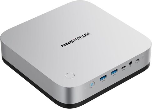 كمبيوتر صغير MINISFORUM X1 Pro 470 مزود بمعالج AMD Ryzen AI 9 HX470، ورسومات Radeon 890M، وذاكرة وصول عشوائي 32 جيجابايت، و1 تيرابايت SSD، ومنفذ 2x5G RJ45|WiFi7|BT5.4، ومخرج فيديو HDMI/DP/2xUSB4، يدعم Copilot كمبيوتر صغير يعمل بالذكاء الاصطناعي in Kuwait