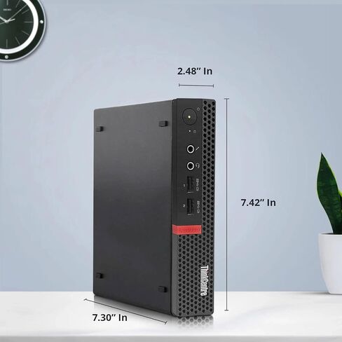 Lenovo M710 Tiny Desktop PC — Intel Core i5-7500T — 16GB DDR4 RAM — 512GB SSD — New 24" LED Monitor — Wireless Keyboard & Mouse — Built-in Wi-Fi — Mini Office Computer — Windows 11 Pro (Renewed) in Kuwait