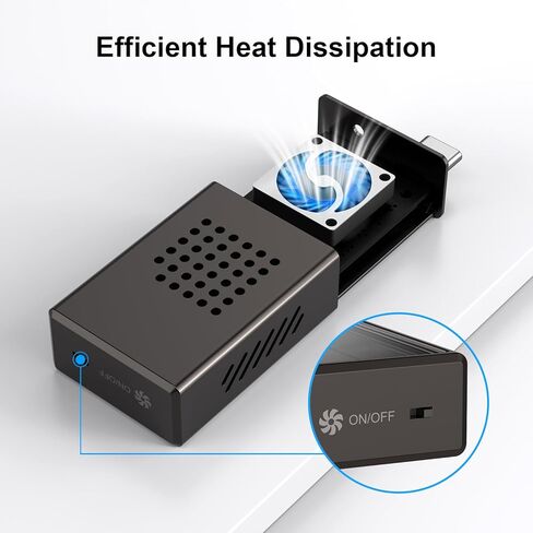 2230 M.2 NVMe SSD Enclosure with Cooling Fan, 10Gbps USB 3.2 Gen2, Supports M.2 M Key & B+M Key ,Up to 2TB, External SSD Drive Enclosure for MacBook Laptop iPad Android in Kuwait