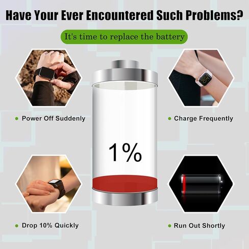 Replacement Battery APP00222 Compatible with Apack ART5004 Smart Watch,Fossil Q Exploraist gen 3 in Kuwait