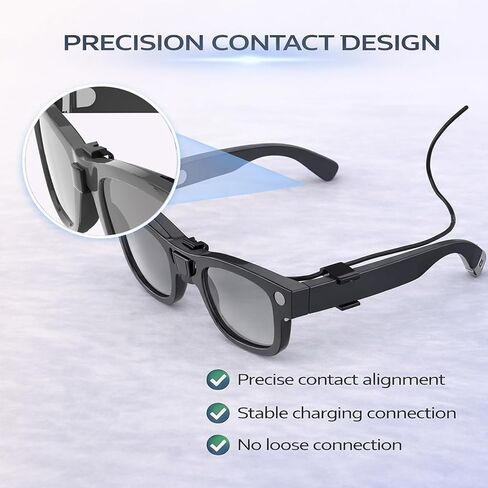 Charging Cable for Ray-Ban Meta Wayfarer & Gen 2, 3.9ft Type-C Clip-On Tangle-Free Design, Fast Charge While Wearing, Compatible with Power Bank, Phone, Car, Laptop in Saudi Arabia