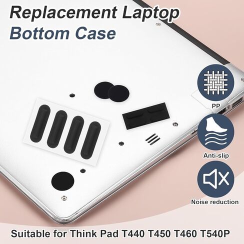 PATIKIL 0.3 Inch / 7.5 mm Laptop Rubber Feet, 12 pcs Anti-Skid Pads Oval Computer Bottom Replacement Foot Cover for Laptop Base Consoles Bottom Furniture Feet, Black in Kuwait