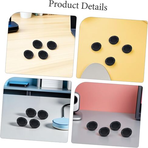 STOBAZA 4pcs Black Silicone Laptop Ventilation Sphere Riser Pads Notebook Stand Cooling Feet for Laptop Support and Elevation Compatible for Desk Use in Kuwait
