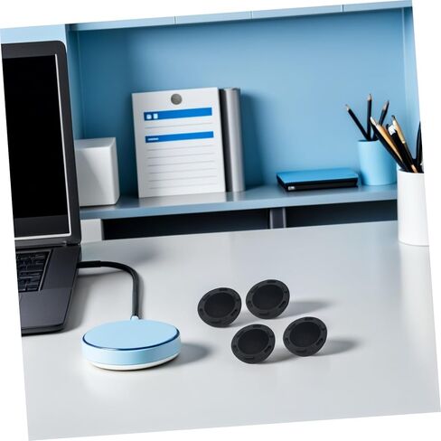 STOBAZA 4pcs Black Silicone Laptop Ventilation Sphere Riser Pads Notebook Stand Cooling Feet for Laptop Support and Elevation Compatible for Desk Use in Kuwait