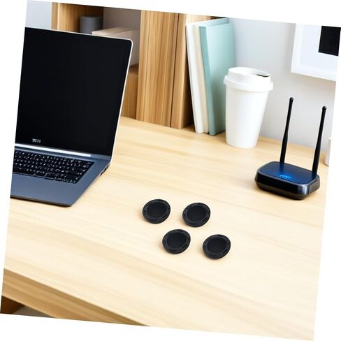 STOBAZA 4pcs Black Silicone Laptop Ventilation Sphere Riser Pads Notebook Stand Cooling Feet for Laptop Support and Elevation Compatible for Desk Use in Kuwait