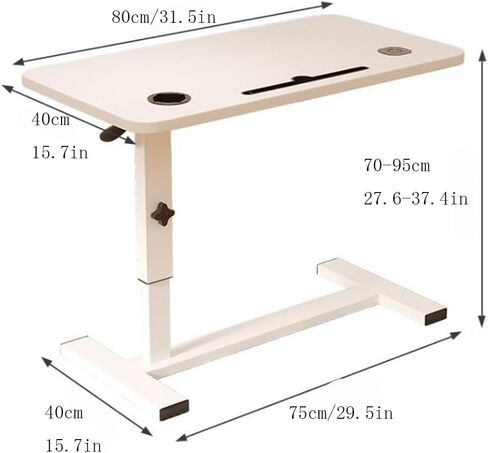 Small Portable Desk, Height Adjustable Sofa Bedside Laptop Table Mobile Standing Side Table for Home Office, in Kuwait