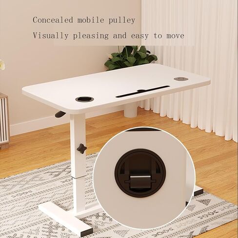 Small Portable Desk, Height Adjustable Sofa Bedside Laptop Table Mobile Standing Side Table for Home Office, in Kuwait