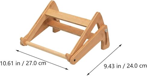 Wood Laptop Stand Adjustable Height Heat Dissipation Rack Multipurpose Notebook Riser for Office and Home Use in Kuwait