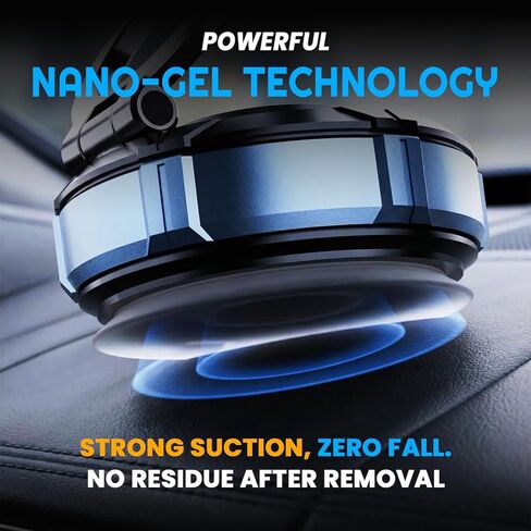 Magnetic Phone Holder for Car - 3 Holder Bundle | MagSafe Compatible Car Mount (Dashboard, Air Vent & Steering Side) Strong Magnet & Nano Gel Suction for iPhone 17 Pro Max, 16, 15, 14 & Android in Kuwait