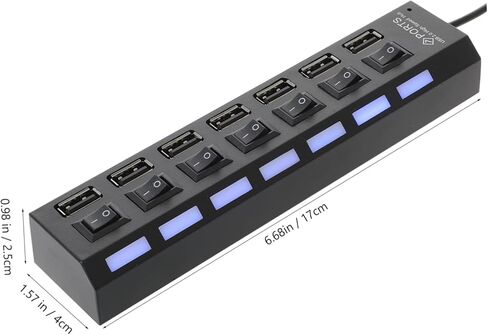 TEHAUX USB Hub Port USB Splitter Multi USB Port Adapter for and High Speed Expander Portable and Reliable Design for Multiple Devices in Kuwait