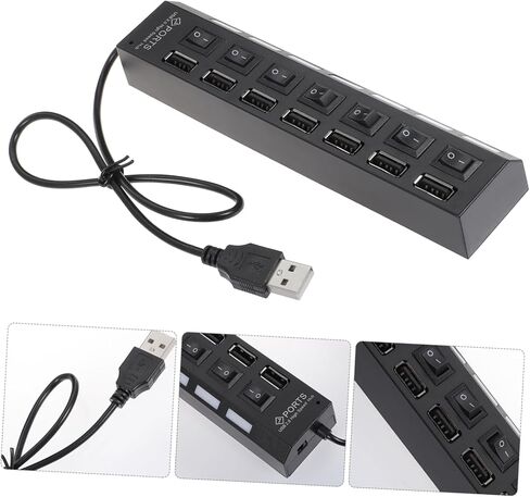 TEHAUX USB Hub Port USB Splitter Multi USB Port Adapter for and High Speed Expander Portable and Reliable Design for Multiple Devices in Kuwait