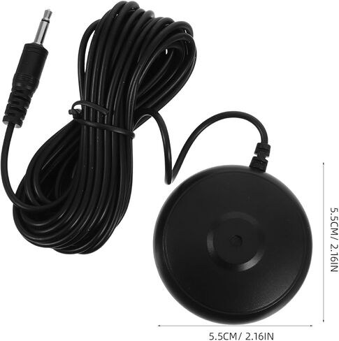 NUOBESTY Calibration Microphone for Desktop Computer with 3.5mm Plug, 5m Wired Conference Room Mic for Online Meetings, Voice Recording, and Podcasting in Kuwait