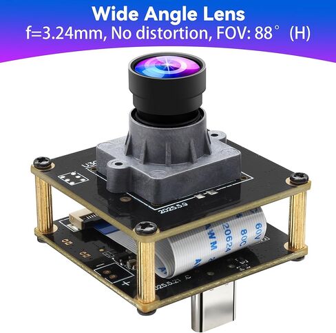 وحدة كاميرا USB3.0 عالية السرعة ELP، 1080P/230 إطارًا في الثانية، 4K/60 إطارًا في الثانية، 12 ميجابكسل/30 إطارًا في الثانية، كاميرات Mini UVC USB3.0/2.0 Lightburn لنظام التشغيل Windows، Linux، Mac، Pi، زاوية واسعة 88 درجة (ارتفاع) لوحة كاميرا ويب IMX577 ل in Kuwait