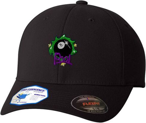Flexfit Hats for Men & Women Sport Billiards Pool Logo F Embroidery Polyester in Kuwait