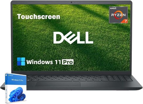 Dell Touchscreen Laptop Computer for Business, 15.6'' FHD IPS (1920×1080), w/Ai Copilot, Windows 11 Pro, 32GB RAM, 1TB SSD, AMD Ryzen 7 7730U, Long Battery Life, AMD Radeon Graphics in Kuwait