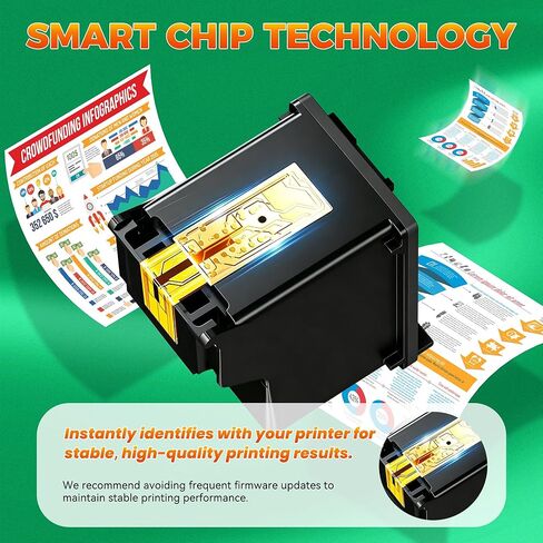 خراطيش حبر 67XL باللون الأسود/اللون متوافقة مع HP 67XL 67 لاستبدال DeskJet 2855e 2800e 2852e 2755e 4255e 2827e 4200e 2700 2700e Envy 6055e 6000 6455e Printer (عبوتان) in Kuwait